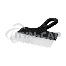 Шпатель фасадный Rexant 200 мм зуб 6х6 нержавеющая сталь, пластмассовая ручка 89-0222 Шпатель фасадный Rexant 200 мм зуб 6х6 нержавеющая сталь, пластмассовая ручка 89-0222