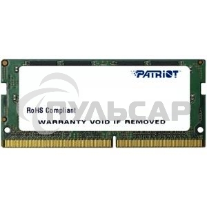 Оперативная память Patriot, DDR4, 16Gb (1x16 GB), 2400 MHz, CL17, SO-DIMM