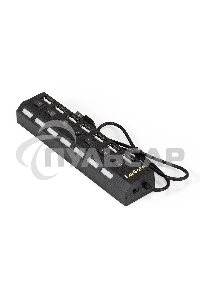 Хаб USB (концентратор) ExeGate EX293978RUS DUB-72SW (кабель-адаптер USB2.0 --> 7xUSB2.0, кнопки включения/отключения для каждого порта, Plug&Play, черный)