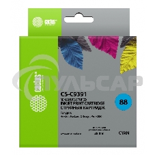 Картридж струйный Cactus CS-C9391 голубой для №88 HP Officejet Pro K550 (29ml)