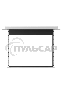 Экран для проектора S'OK SCPSMC-221X125ED45GF для встраивания в потолок моторизованный 100'' с боковым натяжением, полотно Grey Fiberglass, экстрадроп 45см
