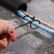 Хомут-стяжка кабельная нейлоновая Rexant 200 x3,6 мм, черная, упаковка 100 шт.