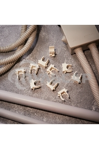 Крепеж-клипса для монтажного пистолета Ø 16 мм, белая (100 шт/уп) Rexant