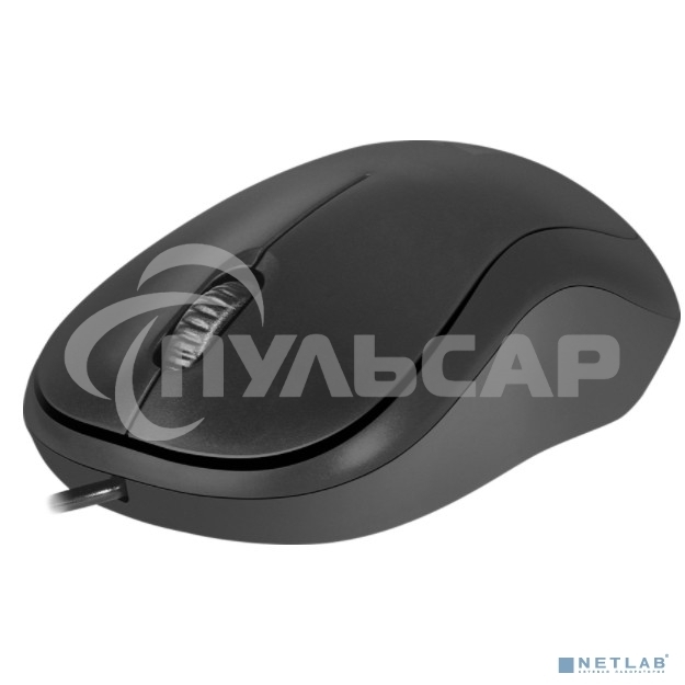 Мышь проводная Defender Patch MS-759 черный, 1000 dpi, USB, кнопки - 3