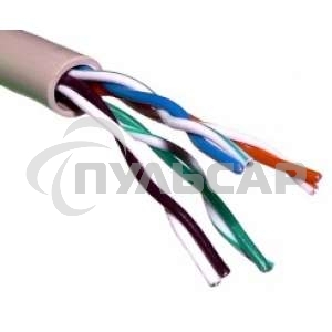 Кабель витая пара U/UTP кат.5e 4х2х24AWG solid CCA PVC сер. 305м (м) PROCONNECT 01-0043-3