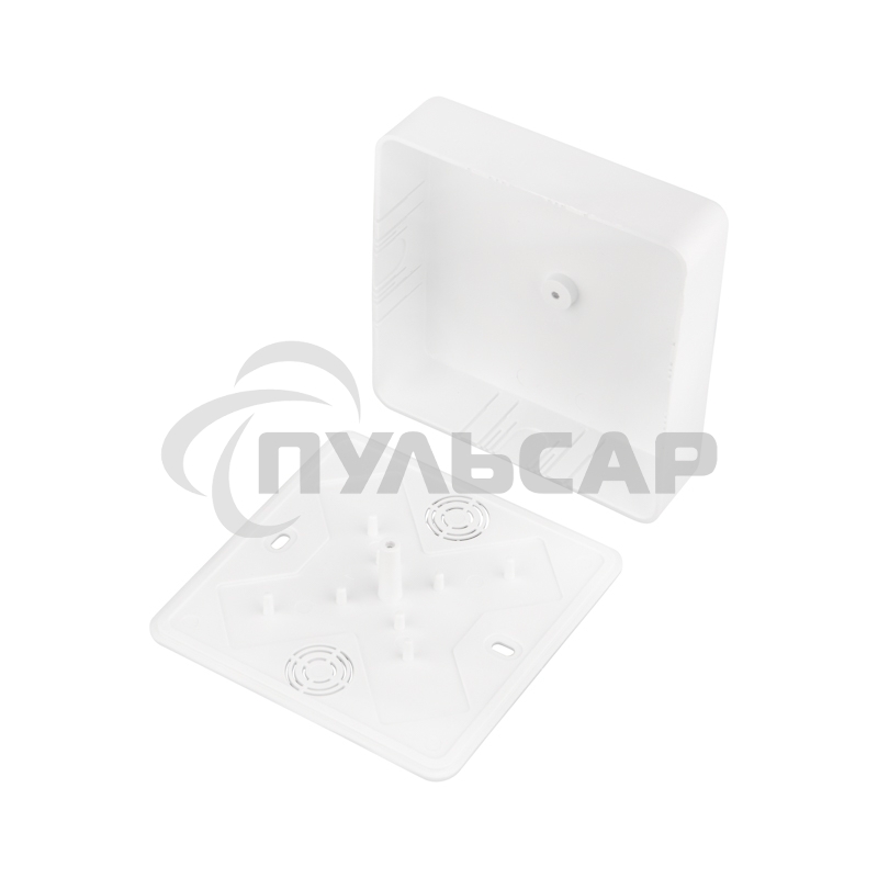 Коробка распаячная ОУ для кабель-канала 100х100х29 мм, белая, IP40 Rexant