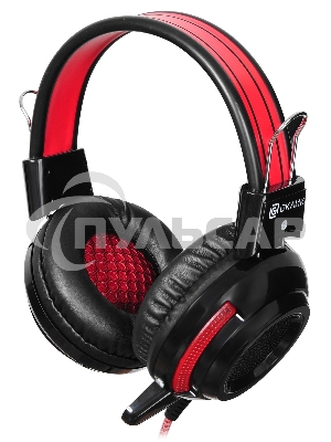 Наушники Oklick HS-G300 черный/красный 2.5м мониторы оголовье (AH-V1)