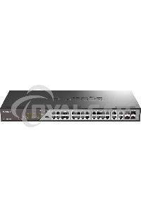 Сетевой коммутатор Smart L2 Surveillance Switch 24х1000Base-T PoE, 4xCombo 1000Base-T/SFP, PoE Budget 370W, Long-range PoE up to 250m