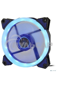Вентилятор для корпуса Crown CMCF-12025S-1231 черный/синий, 120 мм, 1650 об/мин, 23 дБ, 3 pin