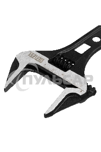 Ключ разводной 155 мм, CrV, кованый, укороченная рукоятка Denzel