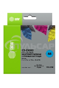 Картридж струйный Cactus CS-C9393 желтый для №88 HP Officejet Pro K550 (29ml)