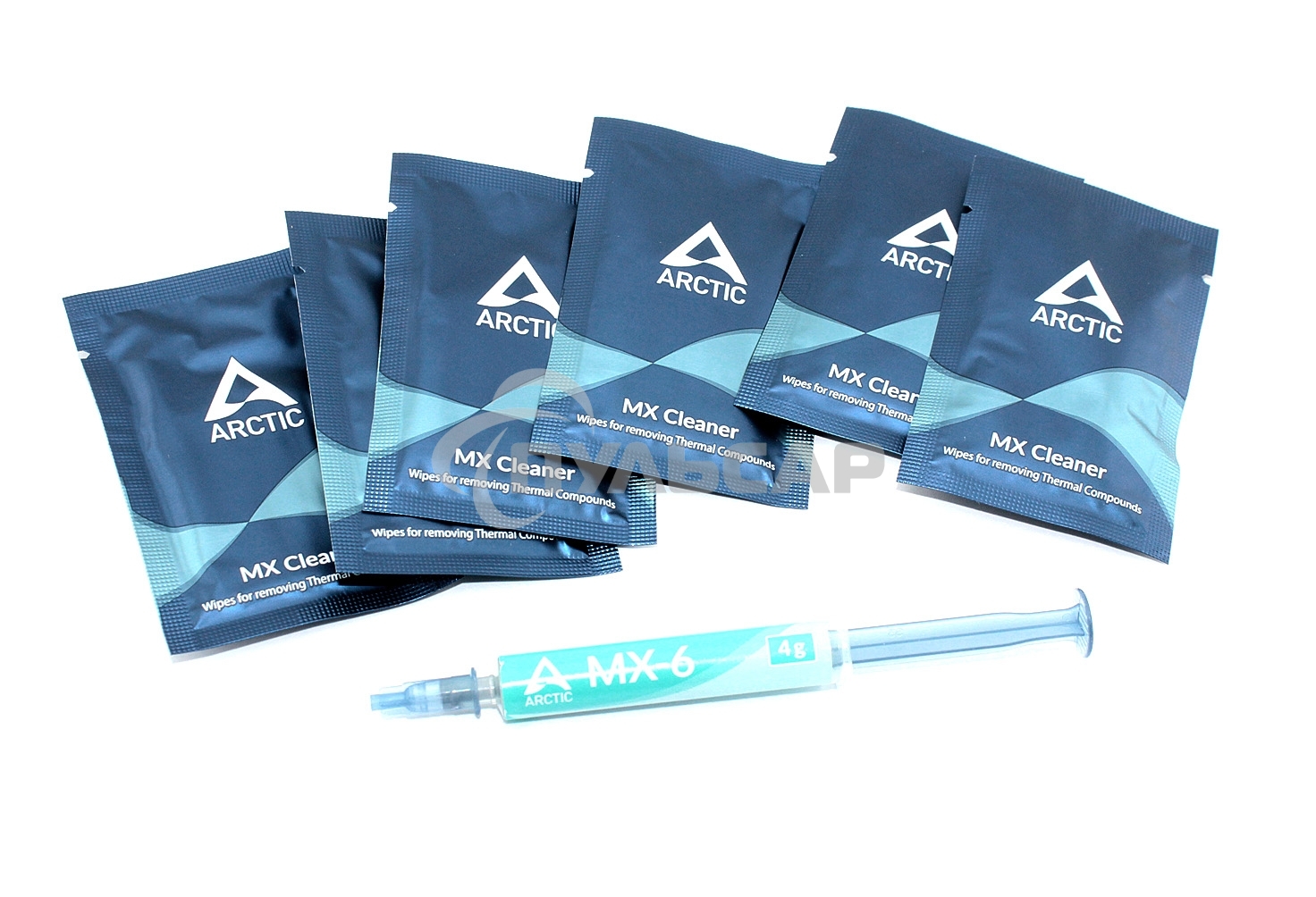 Термопаста Arctic Cooling MX-6 Thermal Compound 4г. с очистителем MX Cleaner