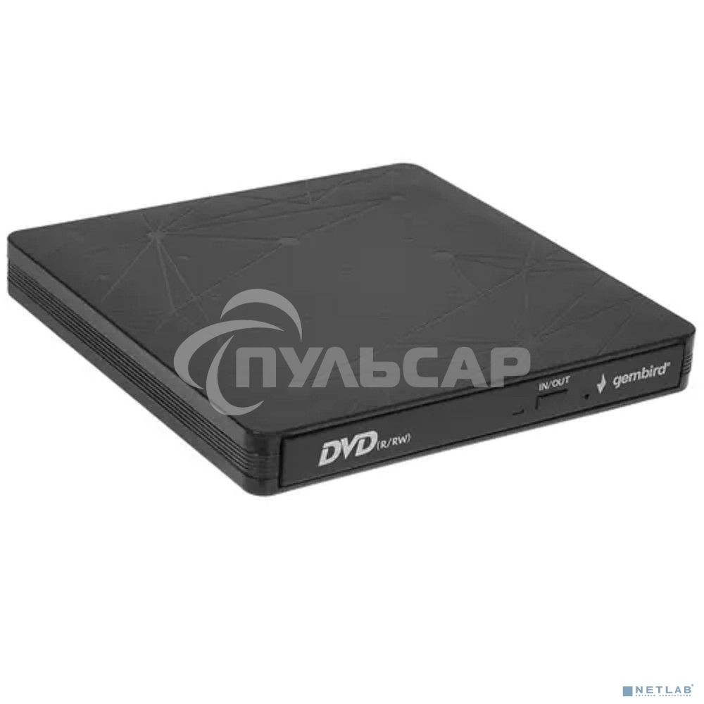 Оптический привод внешний CD/DVD привод USB 3.0 Gembird DVD-USB-03C пластик, черный