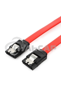 Кабель интерфейсный SATAIII Cablexpert CC-SATAM-DATA-0.3M, 30см, 7pin/7pin, защелка, пакет
