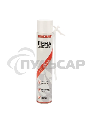 Пена монтажная всесезонная с трубочкой 50 л Rexant