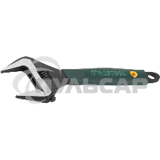 Ручной инструмент KRAFTOOL 27258-25 Ключ разводной Cr-V,фосфатир,эргоном рукоятка из эластомера,увелич зев,угол наклона губок 15град,250мм/10