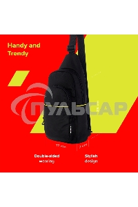 Сумка через плечо CANYON CB-2 /3.5 л/ 3 внешних и 2 внутренних кармана/водооталкивающий материал/черный (GSCNSCBD2B1)