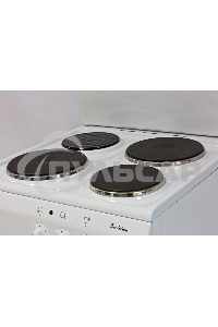 Плита электрическая De Luxe 5003.17Э белый, конфорок 3 электрических, духовка 46 л, 50 см x 85 см x 50 см