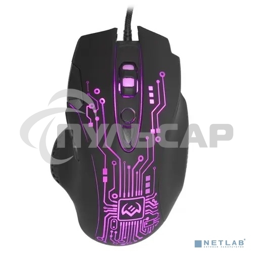 Мышь проводная SVEN RX-G715 черный, 3200 dpi, USB, кнопки - 8
