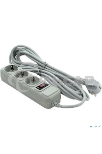 Сетевой фильтр ExeGate EX221183RUS SP-3-5G (3 розетки, 5м, евровилка, серый)