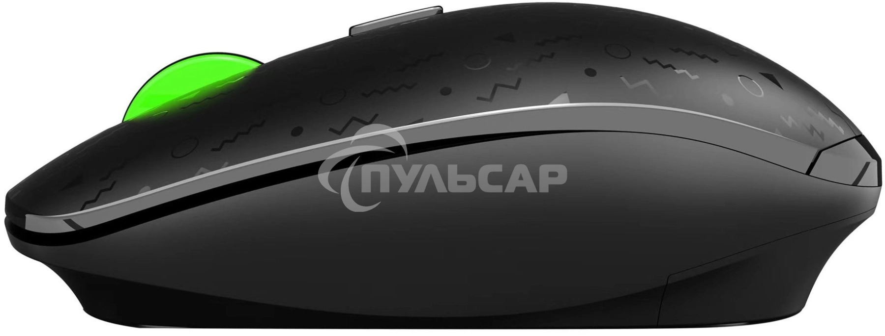 Мышь беспроводная Acer OMR307 черный, 1600 dpi, радиоканал, USB, кнопки - 4