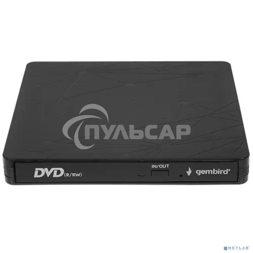 Оптический привод внешний CD/DVD привод USB 3.0 Gembird DVD-USB-03C пластик, черный