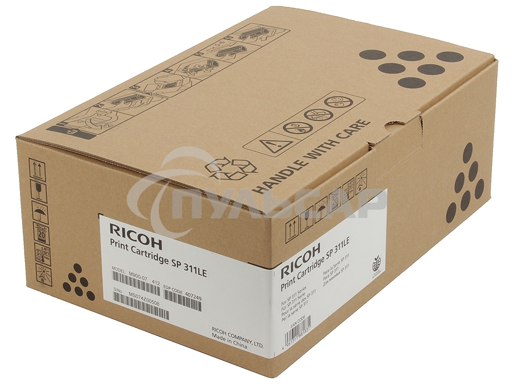 Картридж лазерный Ricoh SP 311LE черный для SP 311DN/311DNw/311SFN/311SFNw 2000 стр.