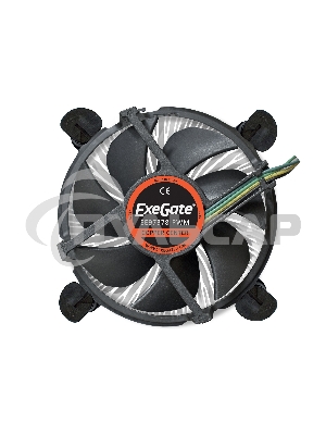 Кулер для процессора ExeGate EЕ97378-PWM черный, 92 мм, алюминий/медь, 2600 об/мин, 24 дБ, 4 pin, 95 Вт, 60 мм
