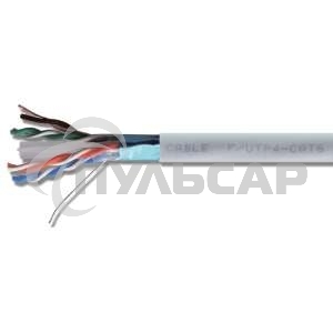 Кабель витая пара U/UTP кат.5E 1х2х24AWG solid CU PVC сер. (м) Rexant 01-0002