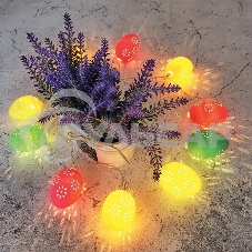 Каскад Lamper Эклектика 4 м LED с выносной солнечной панелью 2 м и аккумулятором, теплое белое свечение