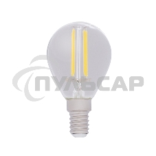 Лампа светодиодная филаментная Rexant Шарик GL45 9.5 Вт 950 Лм 2700K E14 прозрачная колба