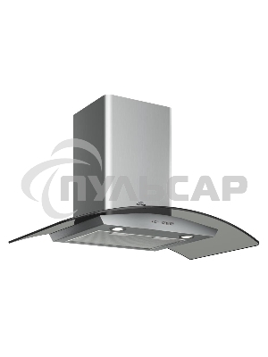 Вытяжка каминная Elikor Аметист 90Н-650-К3Д серебристый, 90 см, 650 куб. м/ч, 54 дБ