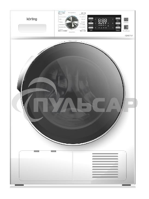 Сушильная машина Korting KD 60T81 белый, 8 кг, сушка - конденсационная, программ - 16, 59.5 x 84.5 x 61.5 см