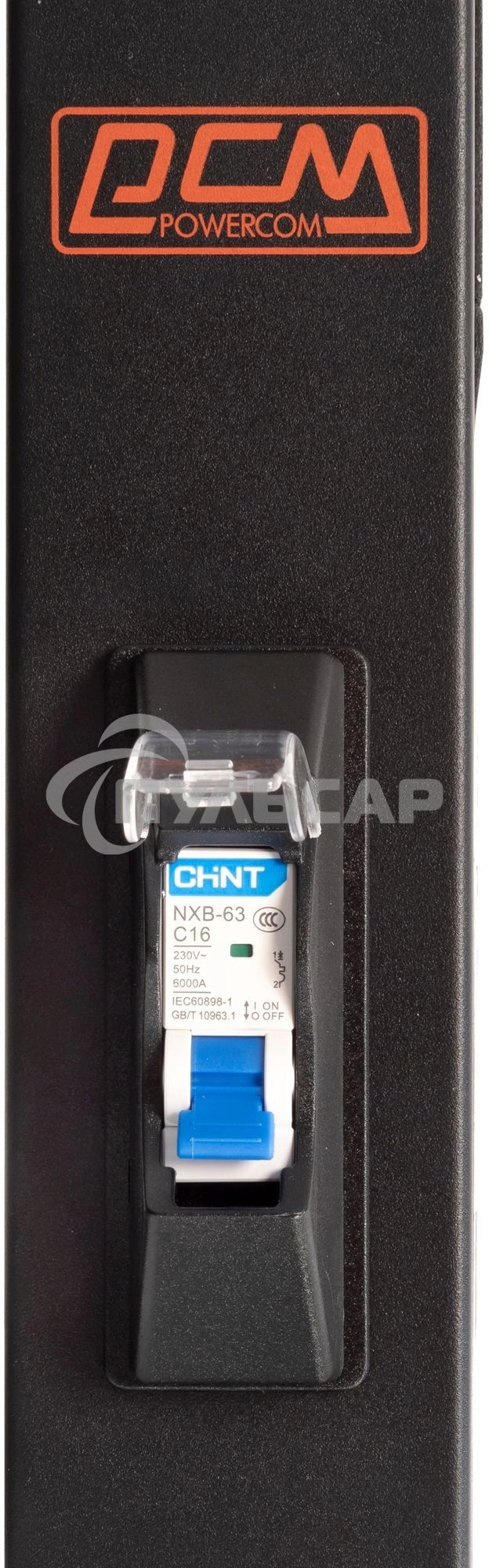 Блок распределения питания Powercom PDU-16AVMS20-18C13-2C19 18*C13+2*C19, 16A, 1,5U (1968234)