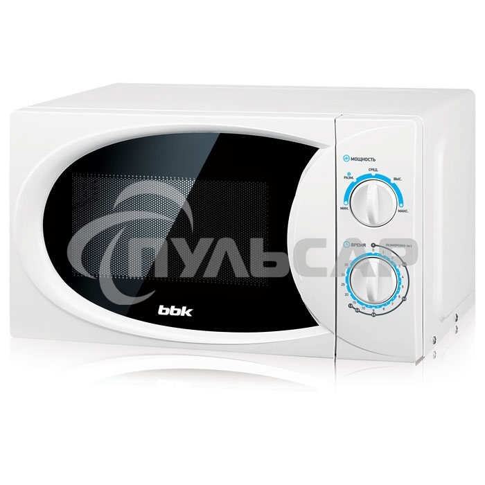 Микроволновая печь BBK 20MWS-710M/W белый, 20 л, 700 Вт, поворотный механизм