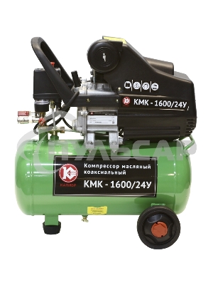 Компрессор КАЛИБР КМК-1600/24У 1.6кВт 8атм 24л 198л/мин 2выхода
