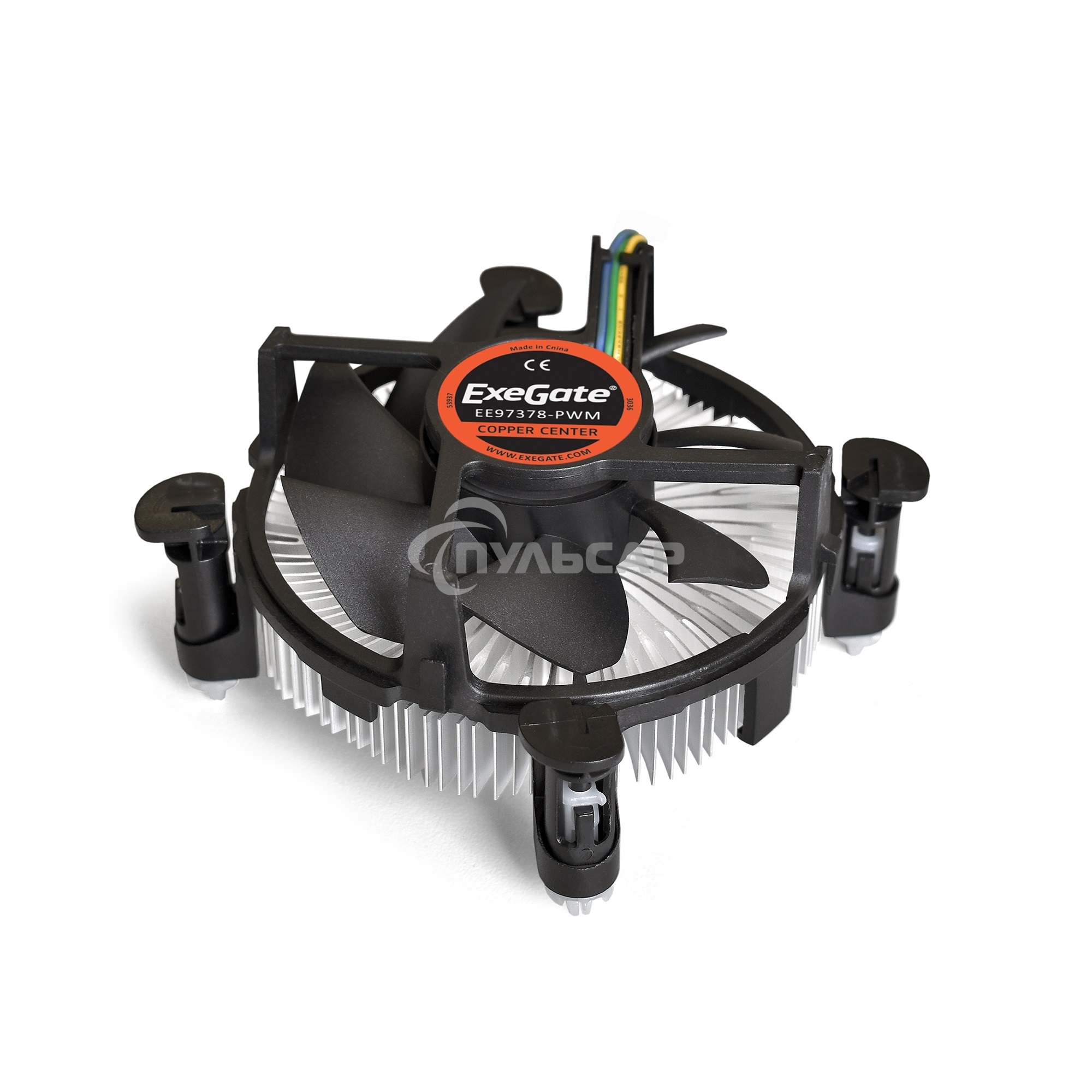 Кулер для процессора ExeGate EЕ97378-PWM черный, 92 мм, алюминий/медь, 2600 об/мин, 24 дБ, 4 pin, 95 Вт, 60 мм