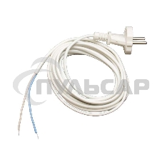 Шнур с электр. вилкой (ПВС-ВП 2х0.75) 2.2м бел. UNIVersal 9632166