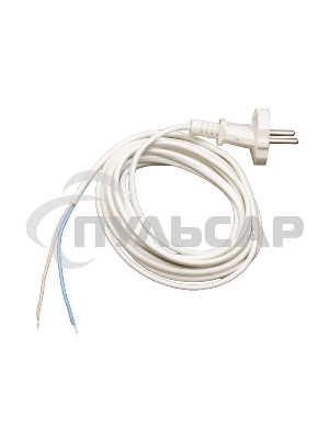 Шнур с электр. вилкой (ПВС-ВП 2х0.75) 2.2м бел. UNIVersal 9632166