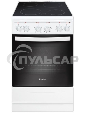 Плита электрическая Gefest 5160-01 0033 белый, конфорок 4 электрических, духовка 55 л, 50 см x 85 см x 58.5 см