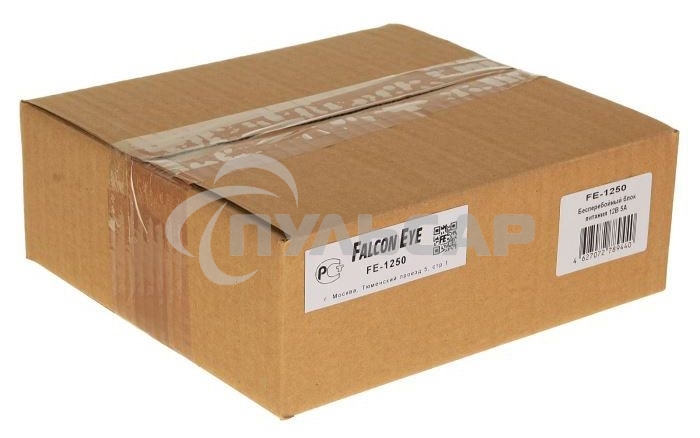 Бесперебойный блок питания Falcon Eye FE-1250 12В, 5А. Металлический корпус, U=12B, Iном=5А, Iмакс.=5,5А, Под: АКБ 7А/ч. 200х220х75.