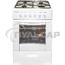 Плита комбинированная Лысьва ЭГ 401 МС-2у белый, газовых конфорок 4 шт, духовка 57 л, 50 см x 85 см x 60 см