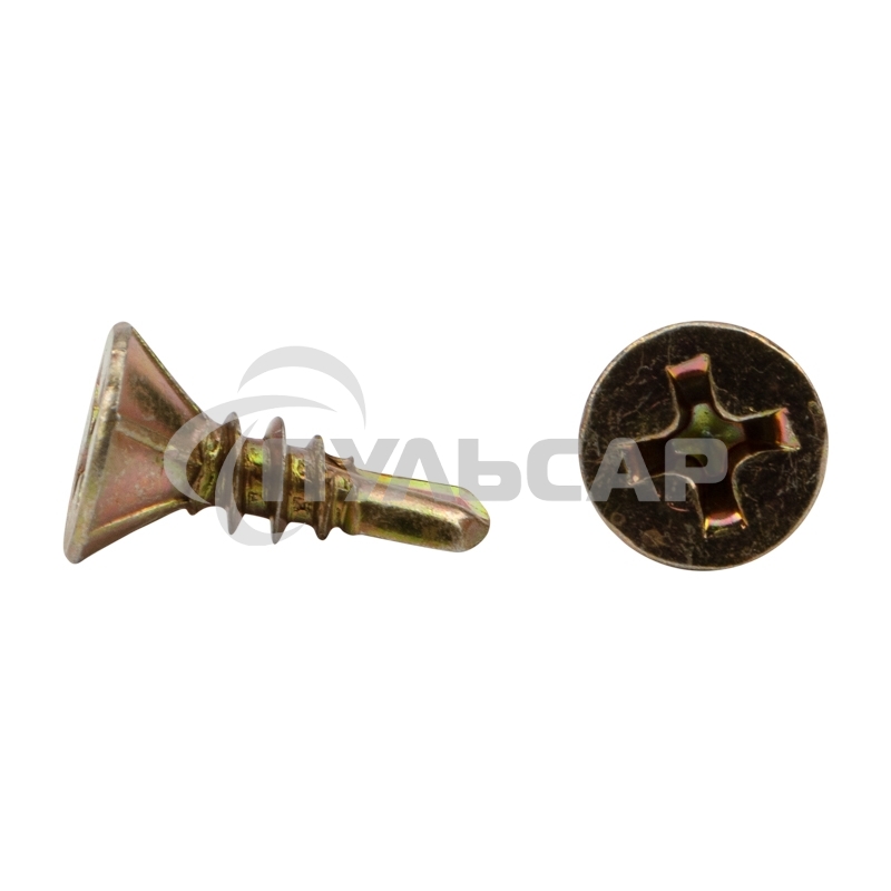 Саморез оконный KRANZ сверло, 3.9х13, желтый цинк, короб (500 шт./уп.)