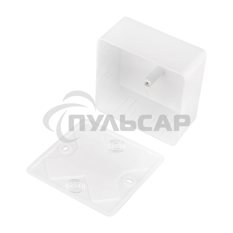 Коробка распаячная ОУ для кабель-канала 100х100х50 мм, белая, IP40 Rexant