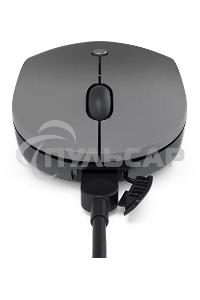 Мышь беспроводная Lenovo Go серый, 2400 dpi, радиоканал, USB-C, кнопки - 3