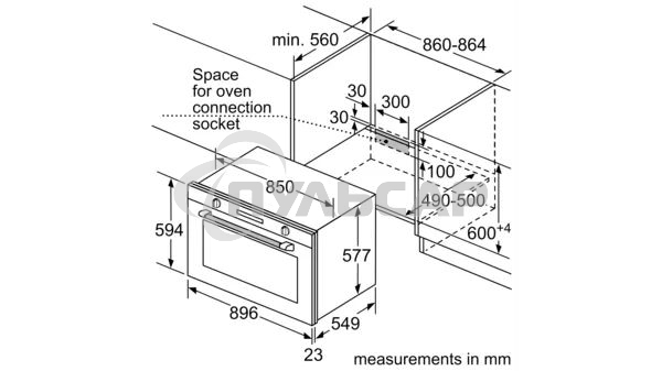 Встраиваемый газовый духовой шкаф Siemens VB011CBR0M IQ100 90*60см, 92л