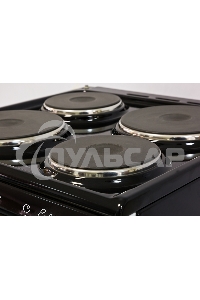 Плита электрическая De Luxe 5004.12э черный, конфорок 4 шт, духовка 46 л, 50 см x 85 см x 50 см