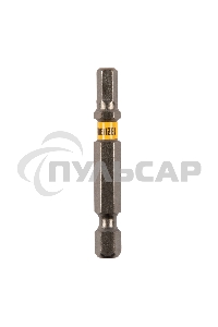 Набор бит HEX 5х50, сталь S2, шестигранный профиль, 10 шт. Denzel