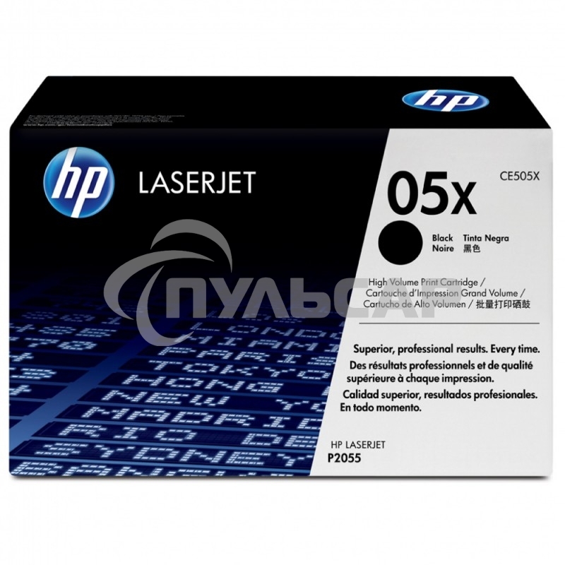 Картридж лазерный HP CE505X черный для LJ P2055 6500стр.