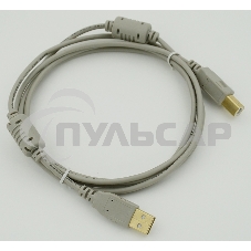 Кабель USB 2.0 Gold 2/Core Am-Bm /Экран 2x ферритовых фильтра 1.8м